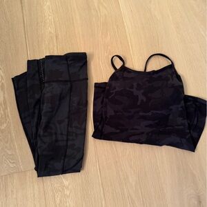 Lululemon camo legging & tank